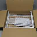 Under Sink Organizer and Storage, Height Adjustable Cabinet Organizer with Slide Out Drawer, Pull Out Under Sink Storage, Multi-Purpose 2 Tier Sink Shelves for Kitchen Bathroom Pantry (White, 1 Pack)