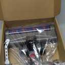 LED Green Light Vacuum Head Replacement for Dy-son V7 V8 V10 V11 V15 Cordless Vacuum Cleaner, Quick Release Head Attachments with 2 Pack Anti-Tangle & Soft Motorhead Roller Brushes