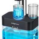 ZOFGENOW Upgraded Automatic Mouthwash Dispenser for Bathroom,Bathroom Accessories 17.6 FlOz Wall Mounted Dispensers with Magnetic Cups,Adjustable Dispensing Levels, Suitable for All Age Groups,Black