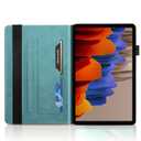 TIPOYOROO Case for Samsung Galaxy Tab S8 Ultra Case 2022 14.6 Inch(SM-X900/X906) PU Leather Cover with Card Holder Multi-Angle for Galaxy Tab S8 Ultra 14.6'' - Turquoise