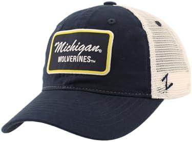ZHATS Standard NCAA Officially Licensed Hat University Patch Brick Team Color Stone