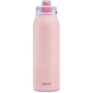 Ello Pop & Fill 32oz Stainless Steel Water Bottle with Quick Fill Technology, Double Walled and Vacuum Insulated Metal, Leak Proof Locking Lid, Sip and Chug, Reusable, BPA Free, Heavenly Hues