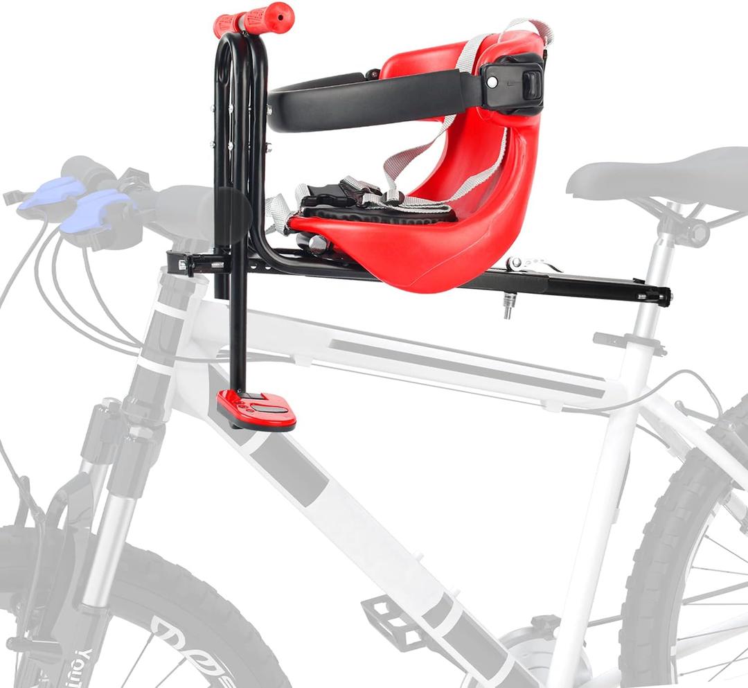 Adjustable Kids Bike Seat for 1-3 Years Old Kids Bike Seat with Handlebar Fits All Adult Mountain Bike