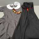 MOMMY'S NEW MAN Toddler Girls Halloween Witch Costume Magic Uniform Girls Wizard Costume Robe Cloak Skirt, 7-8 Y