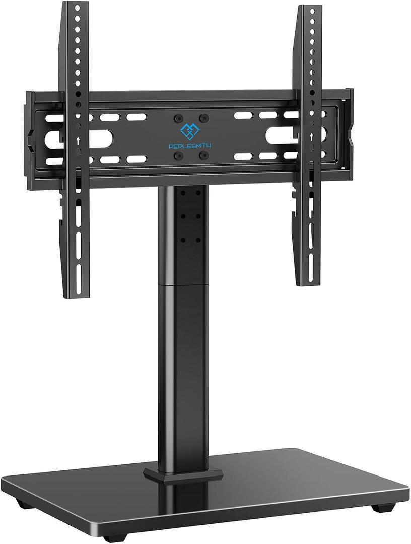 PERLESMITH Universal TV Stand Legs for 32-70 inch TVs, Table Top TV Stand up to 99 lbs, Height Adjustable Television TV Mount, Universal TV Base for Livingroom & Bedroom, VESA 400x400mm PSTVS04-N2