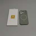 Miracase Magnetic for iPhone 17 Pro Case, Compatible with MagSafe, Integrated Silicone Camera Control Cover, 3.0mm Thicken Shockproof Drop Protection Phone Case for 17 Pro,Patina Green