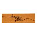 Juvale Natural Coco Coir Large Door Mat, Happy Place Long Outdoor Rug (17 x 60 in)