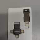 MFi Certified Photo Stick 128GB USB Flash Drive for iPhone, 4 in 1 External Memory Thumb Drive for Picture Video Data Backup, High Speed Memory Stick USB Drive for iPhone/iPad/Android/PC (Black)