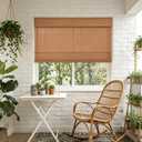 25.5" W × 64
" H No-Drill Cordless Bamboo Roman Shade,Natural Woven Bamboo Blinds for Window, Light Filtering Privacy Window Shades for Home,Office