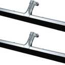Lasnten 2pcs Double Foam Floor Squeegee for Concrete Industrial Floor Scrubber Stainless Steel Cleaning Squeegee with Rubber Heavy Duty Broom EVA Foam Blade for Garage Window Pool (22 Inch)