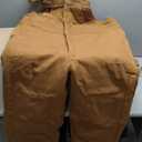 Walls Men's Standard Size Frost DWR Insulated Duck Work Bib Overall, Pecan, XXLarge