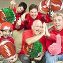 4 x 12-Piece Football Party Supplies Kit - 6 Field & 6 Foil Football Balloons for Birthday Celebrations, Game Day Tailgates & Sports-Themed Decor