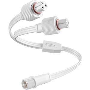 Y-Splitter Connector for Govee Permanent Outdoor Lights 2 and Elite, Extension Cable for H705D H705E H705F, H805A H805B H805C, H703A, H703B, 1 Male to 2 Female