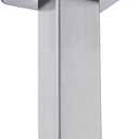 Square Shower Arm, BSTIIU 4 Inch Ceiling Mounted Shower Extension Arm with Flange, Male NPT 1/2 Inch, Brushed Nickel