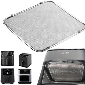 Magnetic Splatter Screen Compatible with Cosori TurboBlaze 6-6.8QT, Instant Vortex 6/10QT - Air Fryer Accessories for Heating Element Protection; Stainless Steel Guard Blocks 95% Grease & Smoke