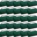 25 Ct of Roll-Up Blankets for Camping, Travel, Outdoors, Beach, Picnics Hunter Green Hook + Loop Closure for Easy Use in Cars & on Airplanes Customizable for Promotions & Events, 25 Count