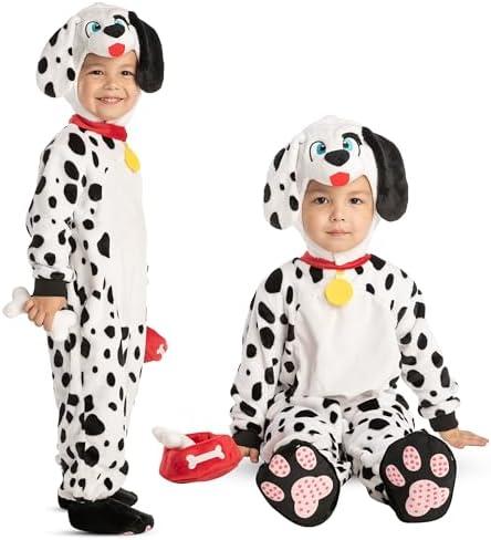 Spooktacular Creations Halloween Baby Animal Costume, Dalmatian Costume Toddler Kids for Halloween Puppy Dress Up Party, Size 6-12M