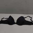 Women's Underwire Lightly Padded Demi Cup Microfibre Bra, Pack of 2, Black, 32DD