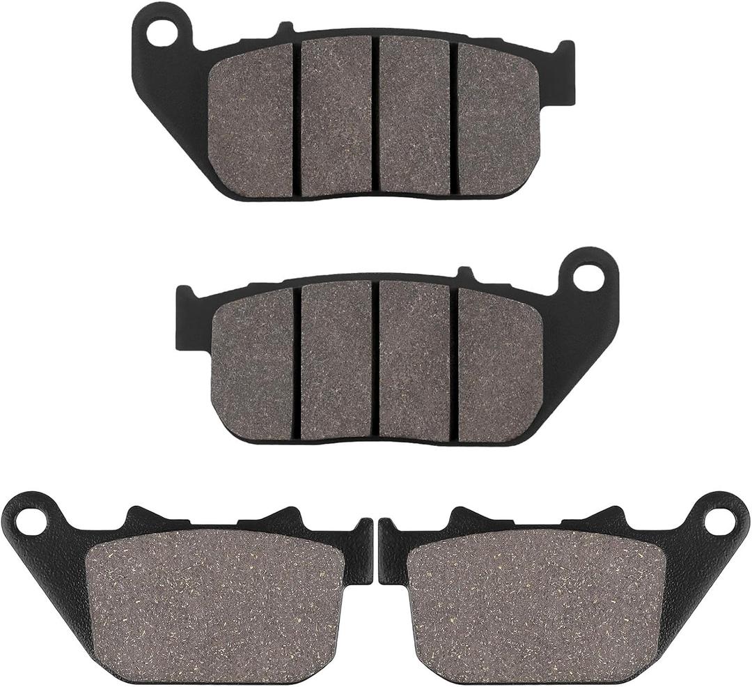LOCOPOW Front & Rear Brake Pads for Harley Davidson Sportster 883 1200 XL1200C XL1200L XL1200N XL1200V XL1200X XL883 XL883C XL883L
