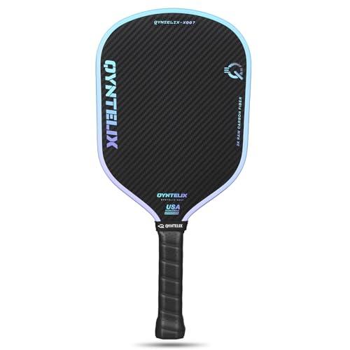 Pickleball Paddle | Carbon Fiber Pickleball Paddle | HEX-Force™ Polymer Core | Thermoformed Pickleball Racket | USAPA Approved, Blue 