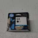 HP 64 Black Ink Cartridge | Works with HP ENVY Inspire 7950e; ENVY Photo 6200, 7100, 7800; Tango Series | Eligible for Instant Ink | N9J90AN