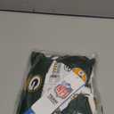 Gerber NFL Green Bay Packers 3 Pack Bodysuit Sleep n Play Footie Cap Registry Gift Set, blue/ white Green Bay Packers, 0-3M