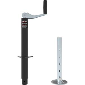 A Frame Trailer Jack with Drop Leg, 15" Vertical Travel, 2000 lbs, for RV, Trailer and More