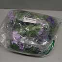 Floweroyal 4 Pack Artificial Flower Garlands 7.9FT Fake Rose Vines Silk Flowers Hanging Rose Ivy for Wedding Arch Party Home Garden Wall Decor (Purple)