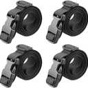 MAGARROW 10' 13' 16 feet Long 1" Strap Buckle Packing Straps Adjustable 1-Inch Belt (1" Wide - 16ft Long, Black (4-Pack))