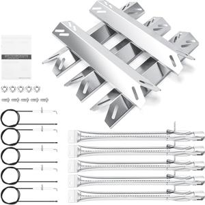 Hisencn Replacement Parts for Cuisinart 2556, 2456, GAS2456AS, GAS2556AS, GAS1456ASO, GAS1456BSO, GAS2420AS, Heat Tent and Grill Burner& Igniter, Replacement Parts for Cuisinart 5&4 Burner Gas Grill