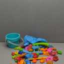 NIPLOOOW Pool Fishing Toys Games, Water Table Bathtub Toy with Inflatable Pool Pole Rod Net Plastic Floating Fish, Birthday Gifts for Kids Age 3 4 5 6 Year Old,Kids Outdoor Toys