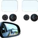 2PCS Blind Spot Mirror, Automotive Exterior Accessories, 360° Adjustable Hd Wide-Angle View For Most Cars, SUVs, Trucks (Square Mirror)