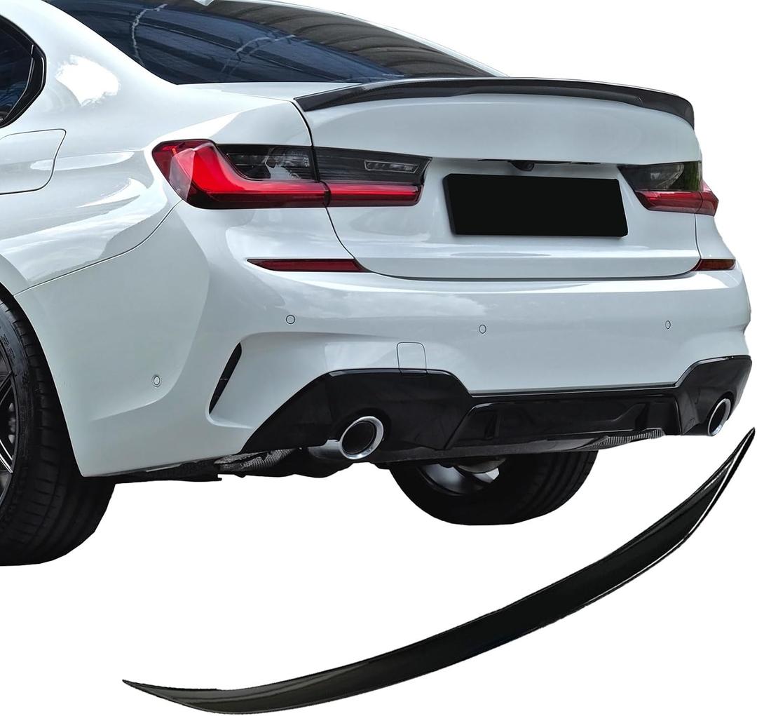 Rear Spoiler for 3 Series G20 Sedan 2019-2023 G80 M3 330i 330e M340i 2021 2022 2023 Trunk Spoiler Wing Trunk Tail Rear Trunk Lid,Carbon Fiber Style Performance - MP Style