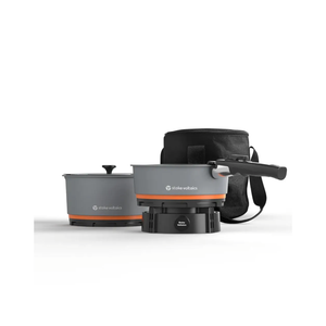 Nomad Cooking System, Electric Camping Stove 200-1000W with Pan & Pot, 120V Portable Outdoor Cooking Gear Set, Windproof Cookware for RV, EV, Overland, Vanlife, Car Camping