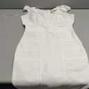 Hybrid & Company Women's Elegance V Neck Stretch Chic Bandage Dress (Small, Drbd132-white)