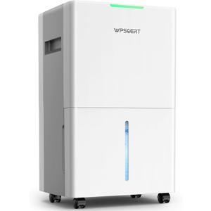 4000 sq.ft Dehumidifier for Basement, 45 Pint Dehumidifiers for Home with Drain Hose, WPSOERT Smart Compressor Dehumidifies for Large Room, Bedroom, 3 Modes, Intelligent Humidity Control, Auto Defrost