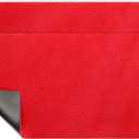 AAZZKANG Red Door Mat Set of 2 Non Slip Durable Multi-Purpose Outdoor Indoor Mats Ultra Absorb Mud Easy to Clean Entry Doormat for Inside,Outside,Patio,High Traffic Areas