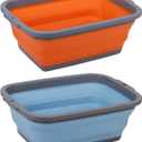 2 Pack Collapsible Sink with 2.25 Gal / 8.5L Each, Foldable Dish Tub for Washing Dishes, Camping, Hiking and Home, Portable Washing Basin