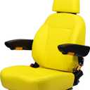 Universal Tractor Seat, Zero Turn Mower Seat (Yellow)