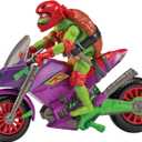 Tales of Teenage Mutant Ninja Turtles: Purple Dragon Battle Cycle with Exclusive Raphael Figure by Playmates Toys, Taille unique