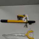 Tevlaphee Steering Wheel Lock - Anti Theft Device with Adjustable Car Wheel Lock, 3 Keys (Yellow)