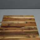 Premium Teak Wood Cutting Board 18" x 14" x 0.6" for Kitchen Meat, Fruit, Pizza Prep - Large Thin Edge Grain with Juice Groove, Solid Hardwood, Non-Toxic, BPA & Plastic Free by New M Way, 17.9"L x 14"W