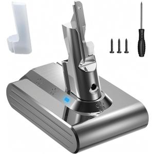 Upgraded 21.6V 6.0Ah Replacement for Dyson V7 Battery SV11 Compatible with Dyson V7 Animal Motorhead Trigger HEPA Car+Boat Absolute Vacuum Cleaner