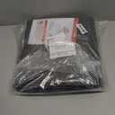 BEQHAUSE Dirt Trapper Door Mat 26" x 40" Half Circle Non-Slip Washable Doormats Entrance Rugs Absorbent Welcome Low Profile Floor Mats for Front Back Door and Entryway, Charcoal