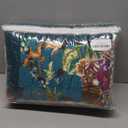 Autumn Dream Cotton Bedspread Quilt Sets Reversible Bedding Coverlet Sets Comforter, Vintage Floral Patchwork Turquoise Bedspread, Queen Size (Queen (90 by98 Inch))