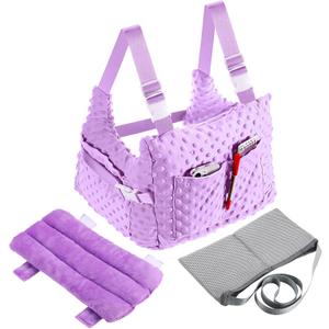 Geelin Post Mastectomy Pillow, Breast Surgery Lumpectomy Recovery Supplies, Post Mastectomy Essentials, Breast Reduction Pillow Recovery Belt Protection Surgery Gift(Purple)