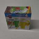 Kool-Aid Squeezy Slush Cup 2 Pack Slushy Maker Cup with Lid & Straw for Friends and Family, Portable Smoothie Squeeze cup for Milk, Juices, and Ice Cream Make (Green + Yellow)