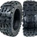 90/65-6.5 Tubeless scooter tire Replacement,11 Inch tire,Thickened Non-Slip Shockproof,for 38cc 40cc 47cc 49cc Mini Pocket Bikes Dirt Pit Rocket Bike(2 Pack)