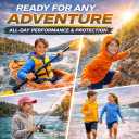 INGEAR Boys' Rash Guard Long Sleeve UPF 50+ UV Protection Swim Shirt, Hooded Sun Shirt, Quick Dry Fishing Shirt for Kids, X-Small, Pink Paradise