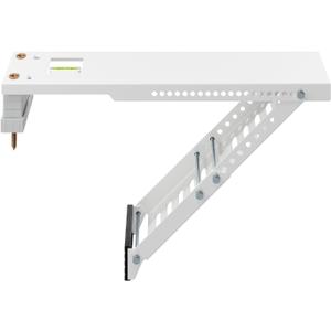 LuckIn Air Conditioner Support Bracket, Heavy Duty Window AC Bracket Universal Fit for 12,000-24,000 BTU AC Units, Holds Up to 165lbs, Adjustable Extender Leg & Built-in Bubble Spirit Level